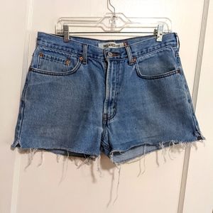 Levi's Daisy Duke Cut Off Shorts, Distressed Detailing, Size 34, Women's 10